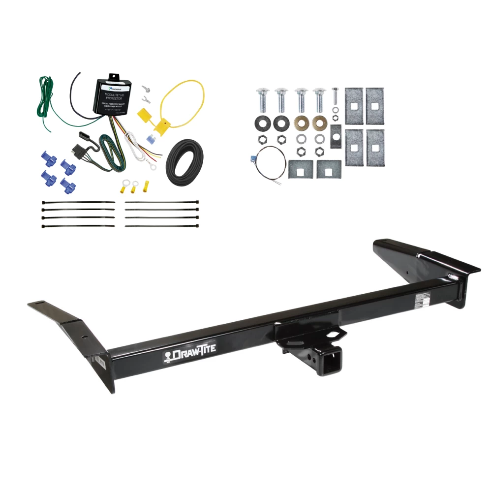 Trailer Tow Hitch For 81-11 Lincoln Town Car 92-11 Ford Crown Victoria Mercury Grand Marquis 03-04 Marauder w/ Wiring Harness Kit