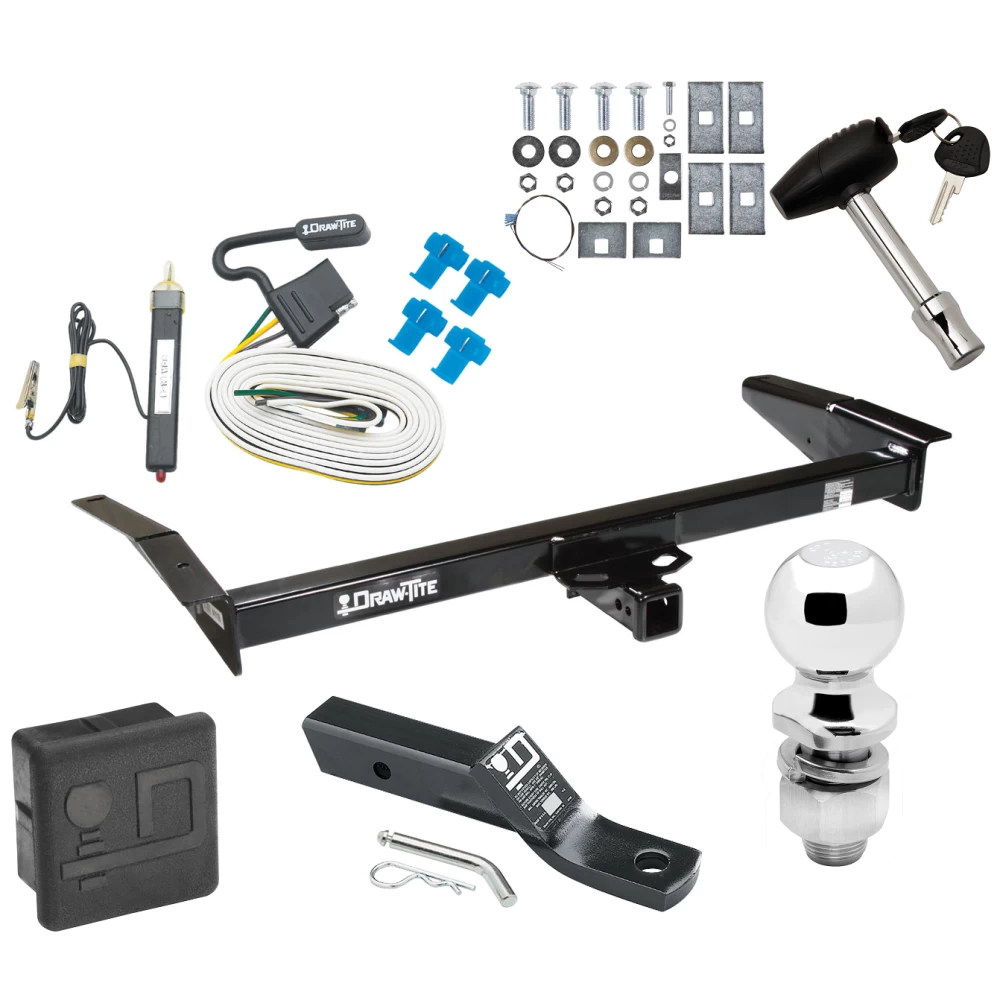 Trailer Tow Hitch For 79-91 Ford Crown Victoria Mercury Grand Marquis 80-83 Lincoln Mark VI Deluxe Package Wiring 2" Ball and Lock