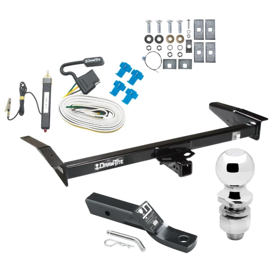 Trailer Tow Hitch For 79-91 Ford Crown Victoria Mercury Grand Marquis 80-83 Lincoln Mark VI Complete Package w/ Wiring and 2" Ball