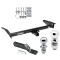 Trailer Tow Hitch For 79-11 Ford Crown Victoria Lincoln Town Car Marquis Receiver w/ 1-7/8" and 2" Ball