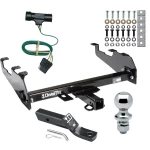 Trailer Tow Hitch For 67-84 Chevy GMC C/K w/Deep Drop Bumper Complete Package w/ Wiring and 1-7/8" Ball