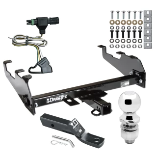 Trailer Tow Hitch For 85-86 88-91 Chevy GMC C/K w/Deep Drop Bumper Complete Package w/ Wiring and 2" Ball