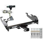 Trailer Tow Hitch For 63-87 Chevy GMC C/K 63-79 Ford 68-94 Dodge 74-88 Ramcharger w/ Deepdrop Cowboy Bumper w/ Wiring Harness Kit