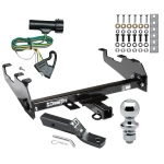 Trailer Tow Hitch For 80-86 Ford F-100 150 250 350 Bronco Deepdrop Cowboy Bumper 99-00 F-350 Super Duty Complete Package w/ Wiring and 1-7/8" Ball