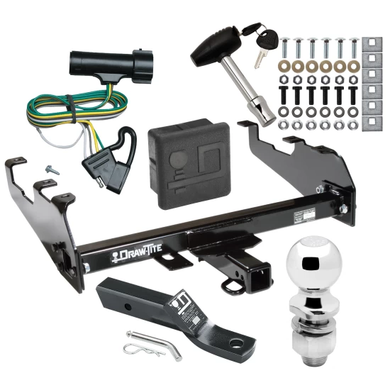 Trailer Tow Hitch For 80-86 Ford F-100 F-150 F-250 F-350 Bronco Deluxe Package Wiring 2" Ball and Lock