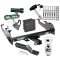 Trailer Tow Hitch For 80-86 Ford F-100 150 250 350 Bronco Deepdrop Cowboy Bumper 99-00 F-350 Super Duty Deluxe Package Wiring 2" Ball and Lock