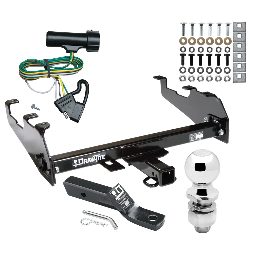 Trailer Tow Hitch For 80-86 Ford F-100 F-150 F-250 F-350 Bronco Complete Package w/ Wiring and 2" Ball