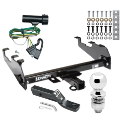 Trailer Tow Hitch For 80-86 Ford F-100 150 250 350 Bronco Deepdrop Cowboy Bumper 99-00 F-350 Super Duty Complete Package w/ Wiring and 2" Ball