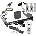 Trailer Tow Hitch For 87-96 Ford F-150 F-250 F-350 88-97 F-Super Duty 97 Heavy Duty Deepdrop Cowboy Bumper Deluxe Package Wiring 2" Ball and Lock