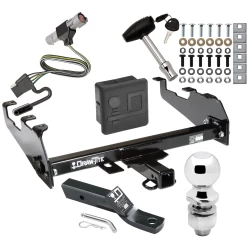 Trailer Tow Hitch For 87-96 Ford F-150 F-250 F-350 88-97 F-Super Duty 97 Heavy Duty Deepdrop Cowboy Bumper Deluxe Package Wiring 2" Ball and Lock