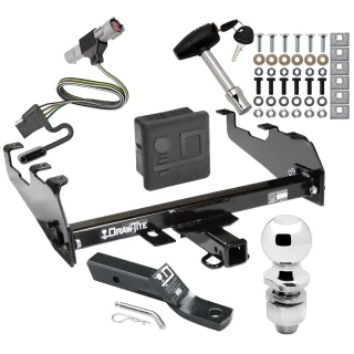 Trailer Tow Hitch For 87-96 Ford F-150 F-250 F-350 88-97 F-Super Duty 97 Heavy Duty Deepdrop Cowboy Bumper Deluxe Package Wiring 2" Ball and Lock