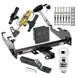 Trailer Tow Hitch For 86-93 Dodge D/W Series Ram Pickup 94 Ram 1500 Deepdrop Cowboy Bumper Deluxe Package Wiring 2" Ball and Lock