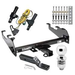 Trailer Tow Hitch For 86-93 Dodge D/W Series Ram Pickup 94 Ram 1500 Deepdrop Cowboy Bumper Complete Package w/ Wiring and 2" Ball