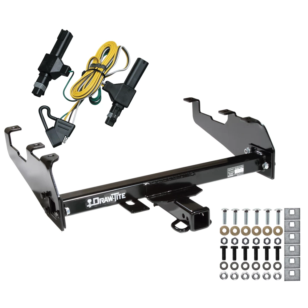 Trailer Tow Hitch For 86-94 Dodge D/W w/Deep Drop Bumper w/ Wiring Harness Kit