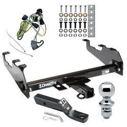 Trailer Tow Hitch For 95-02 Dodge Ram 1500 2500 3500 w/Deepdrop Cowboy Bumper Complete Package w/ Wiring and 1-7/8" Ball