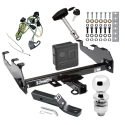 Trailer Tow Hitch For 95-02 Dodge Ram 1500 2500 3500 w/Deep Drop Bumper Deluxe Package Wiring 2" Ball and Lock