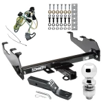 Trailer Tow Hitch For 95-02 Dodge Ram 1500 2500 3500 w/Deep Drop Bumper Complete Package w/ Wiring and 2" Ball