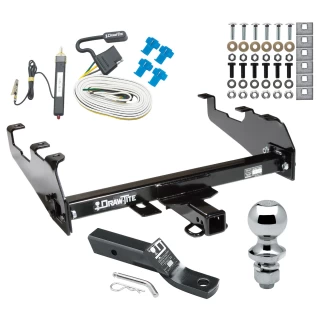 Trailer Tow Hitch For 63-74 Chevy GMC C/K 68-85 Dodge D/W Ramcharger 63-79 Ford F-100 F-150 F-250 F-350 Complete Package w/ Wiring and 1-7/8" Ball