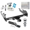 Trailer Tow Hitch For 63-74 Chevy GMC C/K 68-85 Dodge D/W Ramcharger 63-79 Ford F-100 F-150 F-250 F-350 Complete Package w/ Wiring and 1-7/8" Ball