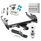 Trailer Tow Hitch For 63-87 Chevy GMC C/K 63-79 Ford 68-94 Dodge 74-88 Ramcharger w/ Deepdrop Cowboy Bumper Complete Package w/ Wiring and 2" Ball