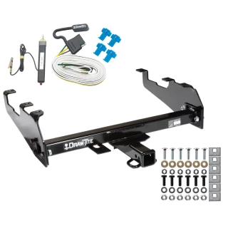 Trailer Tow Hitch For 63-74 Chevy GMC C/K 68-85 Dodge D/W Ramcharger 63-79 Ford F-100 F-150 F-250 F-350 w/ Wiring Harness Kit