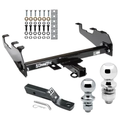 Trailer Tow Hitch For 63-91 Chevy GMC C/K 68-94 Dodge D/W Ramcharger 95-02 Ram 63-97 Ford F-100 F-150 F-250 F-350 w/ 1-7/8" and 2" Ball