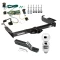 Trailer Tow Hitch For 03-23 Chevy Express GMC Savana 1500 2500 3500 Complete Package w/ Wiring and 2" Ball