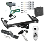 Trailer Tow Hitch For 88-00 Chevy GMC C/K Pickup Standard or Step Bumper Deluxe Package Wiring 2" Ball and Lock