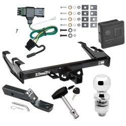 Trailer Tow Hitch For 88-00 Chevy GMC C/K Pickup Standard or Step Bumper Deluxe Package Wiring 2" Ball and Lock
