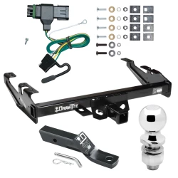 Trailer Tow Hitch For 88-00 Chevy GMC C/K Pickup Standard or Step Bumper Complete Package w/ Wiring and 2" Ball