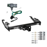 Trailer Tow Hitch For 88-00 Chevy GMC C/K Pickup Standard or Step Bumper w/ Wiring Harness Kit