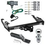 Trailer Tow Hitch For 88-00 Chevy GMC C/K Pickup Standard or Step Bumper Complete Package w/ Wiring and 1-7/8" Ball