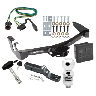 Trailer Tow Hitch For 94-98 Dodge Van w/ Standard Bumper Deluxe Package Wiring 2" Ball and Lock