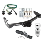 Trailer Tow Hitch For 94-98 Dodge Van w/ Standard Bumper Complete Package w/ Wiring and 2" Ball