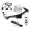 Trailer Tow Hitch For 94-98 Dodge Van B150 B1500 B250 B2500 B350 B3500 Complete Package w/ Wiring and 2" Ball
