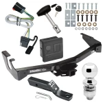 Trailer Hitch For 99-00 Dodge Van w/ Standard Bumper Deluxe Package Wiring 2" Ball and Lock