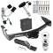 Trailer Tow Hitch For 01-03 Dodge Van w/ Standard Bumper Deluxe Package Wiring 2" Ball and Lock