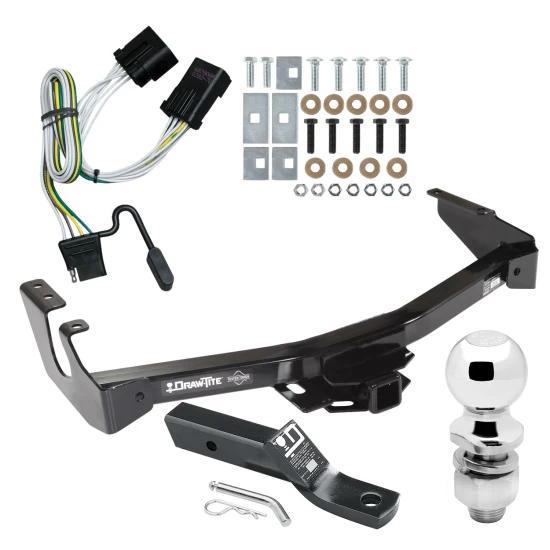 Trailer Tow Hitch For 01-03 Dodge Van w/ Standard Bumper Complete Package w/ Wiring and 2" Ball