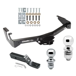 Trailer Tow Hitch For 94-03 Dodge Van w/ Standard Bumper Receiver w/ 1-7/8" and 2" Ball