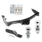 Trailer Tow Hitch For 94-03 Dodge Van Ram 1500 2500 3500 B150 B1500 B250 B2500 B350 B3500 Receiver w/ 1-7/8" and 2" Ball