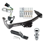 Trailer Tow Hitch For 99-00 Dodge Van w/ Standard Bumper Complete Package w/ Wiring and 1-7/8" Ball
