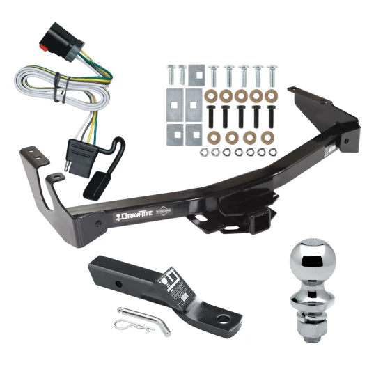 Trailer Tow Hitch For 99-00 Dodge Van w/ Standard Bumper Complete Package w/ Wiring and 1-7/8" Ball