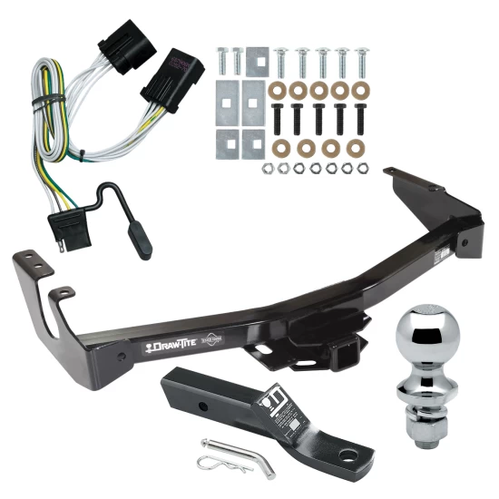 Trailer Tow Hitch For 01-03 Dodge Van w/ Standard Bumper Complete Package w/ Wiring and 1-7/8" Ball