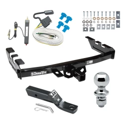 Trailer Tow Hitch For 99-06 Chevy Silverado GMC Sierra 1500 HD 99-04 2500 LD (07-07 Classic) Standard or Step Bumper Complete Package w/ Wiring and 1-7/8" Ball