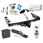 Trailer Tow Hitch For 99-06 Chevy Silverado GMC Sierra 1500 HD 99-04 2500 LD (07-07 Classic) Standard or Step Bumper Deluxe Package Wiring 2" Ball and Lock