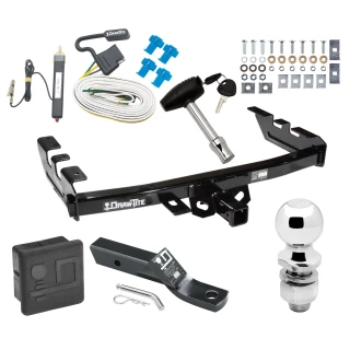 Trailer Tow Hitch For 99-06 Chevy Silverado GMC Sierra 1500 HD 99-04 2500 LD (07-07 Classic) Standard or Step Bumper Deluxe Package Wiring 2" Ball and Lock