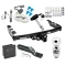 Trailer Tow Hitch For 99-06 Chevy Silverado GMC Sierra 1500 HD 99-04 2500 LD (07-07 Classic) Standard or Step Bumper Deluxe Package Wiring 2" Ball and Lock