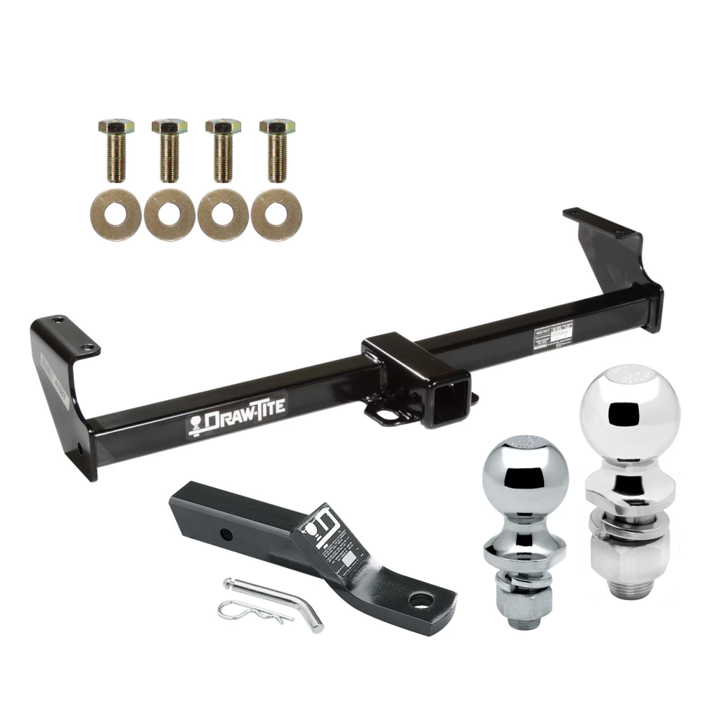 Custom Fit Trailer Hitch 2" Drop Ball-Mount w/ Pin/Clip 1-7/8" and 2" Chrome Ball Installation Hardware Installation Instructions 41537 23 63845 63816 Draw-Tite Trailer Tow Hitch 99-05 Suzuki Grand Vitara Chevy Tracker 02-06 XL-7 Receiver Trailer Tow Hitch For 99-05 Suzuki Grand Vitara Chevy Tracker 02-06 XL-7 Receiver w/ 1-7/8" and 2" Ball