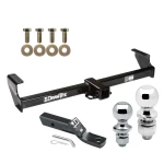 Custom Fit Trailer Hitch 2" Drop Ball-Mount w/ Pin/Clip 1-7/8" and 2" Chrome Ball Installation Hardware Installation Instructions 41537 23 63845 63816 Draw-Tite Trailer Tow Hitch 99-05 Suzuki Grand Vitara Chevy Tracker 02-06 XL-7 Receiver Trailer Tow Hitch For 99-05 Suzuki Grand Vitara Chevy Tracker 02-06 XL-7 Receiver w/ 1-7/8" and 2" Ball