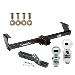 Trailer Tow Hitch For 99-04 Chevy Tracker Suzuki Vitara 99-05 Grand Vitara 02-06 XL-7 Receiver w/ 1-7/8" and 2" Ball